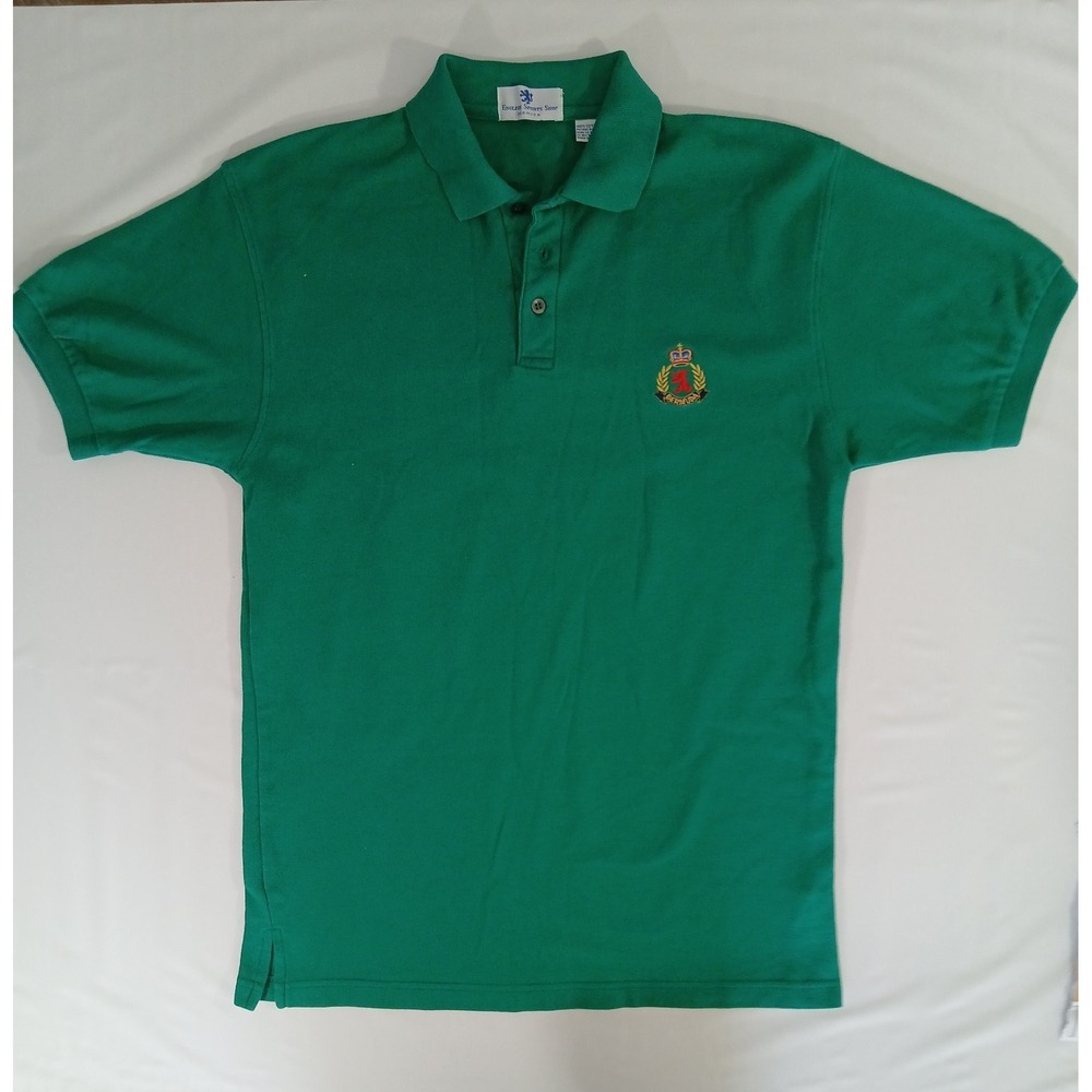 English Sports Shop Bermuda Polo Shirt‎ Mens M Green Short Sleeve